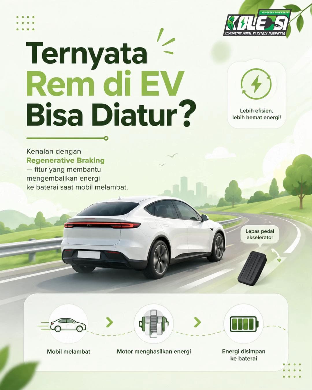 Ternyata Rem di EV Bisa Diatur?