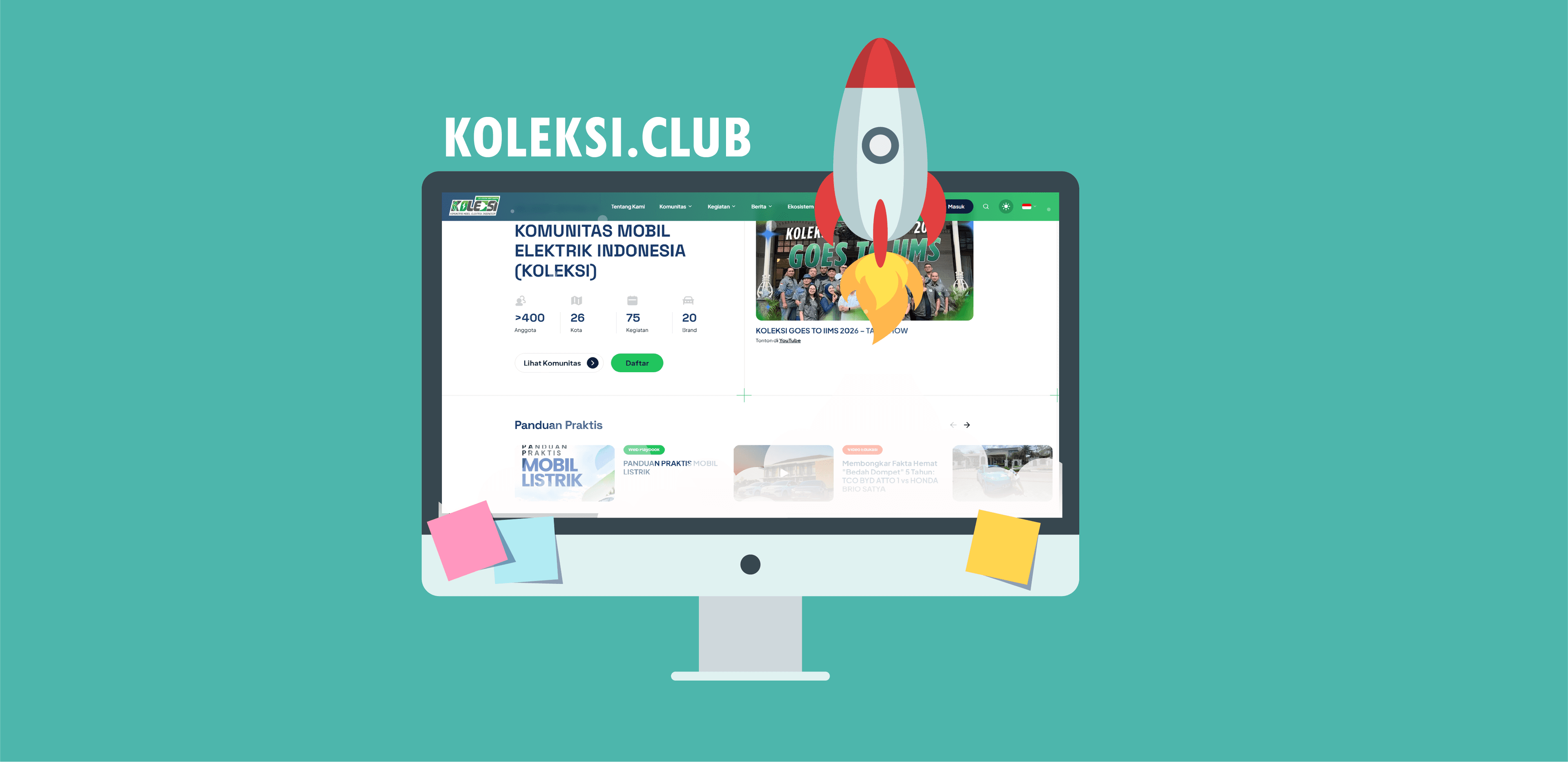 PERESMIAN WEBSITE TERBARU KOLEKSI